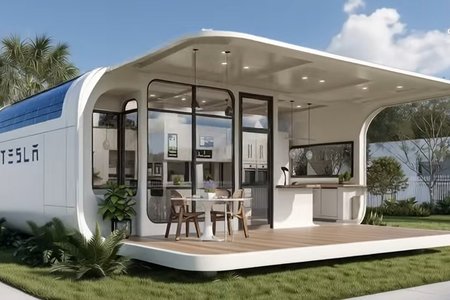 Илон Маск представил Tesla Tiny House — автономный дом будущего за 7000$